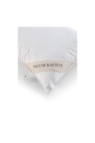 Deluxe Kaz Tüyü Yastık Beyaz