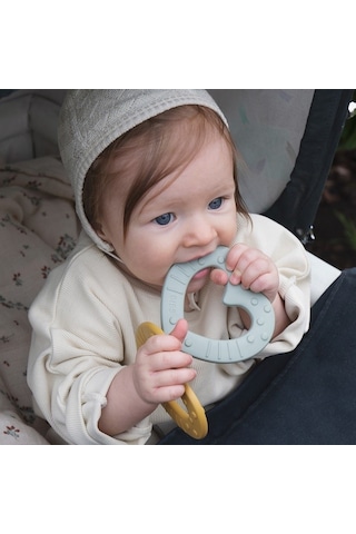 Bibs Baby Bitie Diş Kaşıyıcı Heart Mustard 3 Ay + Çok Renkli