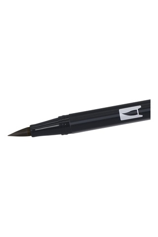 Tombow Abt-n15 6p Keçeli Dual Brush Pen İle İki Uç, 6 Adet Siyah