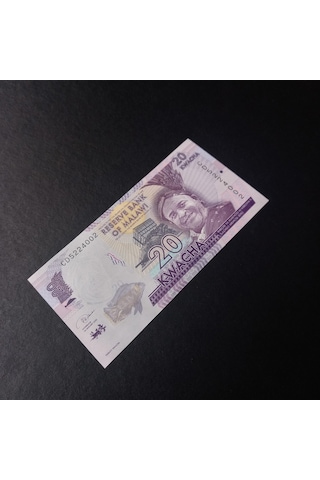 Escoines Koleksiyon 3996368f424728d26d 20 Kwacha Malavi Çil Eski Yabancı Kağıt Para