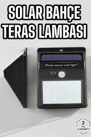 Güneş Enerjili Bahçe Lambası Solar Gece Aydınlatma Sensörlü Lamba 83513408