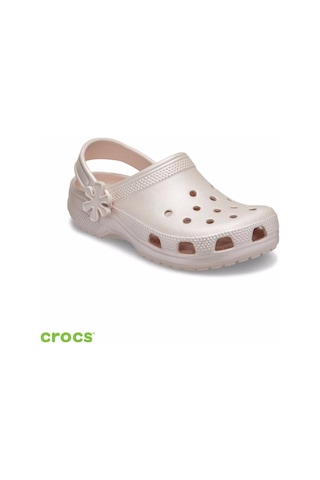 Crocs 212815-6ur Classıc Pearl Shıne Clog Çocuk Spor Terlik Sandalet Bej
