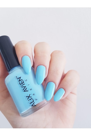 Alix Avien Toz Mavi Oje 66 Yüksek Pigmentli Uzun Süreli Kalıcılık Hızlı Kuruma Nail Lacquer 66