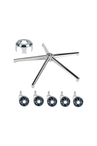 Depolife Lüks Müdür Şef Sandalye Yıldız Ayak Ofis Büro Koltuk Metal Ayağı