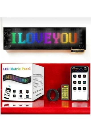 Astraled Matrix Şeytan Göz Kayar Led Panel Tabela Uzaktan Kumandalı Telefon Üzerinden Kontrol 37cm