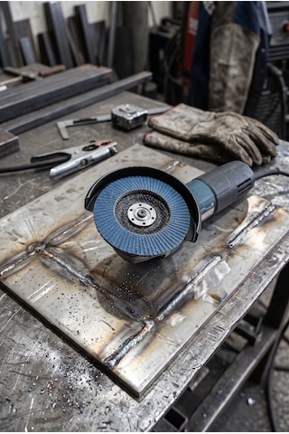 115 Mm Flap Zımpara 120 Kum Disk Taşlama Zımparası 3 Adet Zirkon