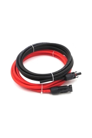 Solinved 20 Metre 6mm (10 M Kırmızı 10 M Siyah) Mc4 Konnektörlü Solar Kabl