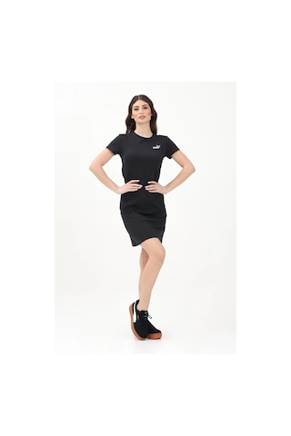 Puma Ess No. 1 Logo Slim Dress Kadın Elbise Siyah