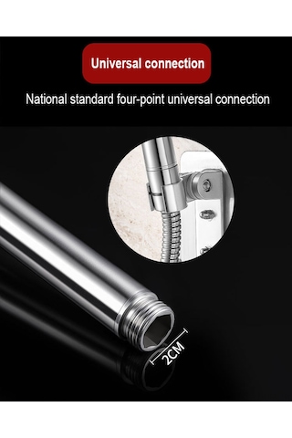Suofeng Stainless Steel 304 Duş Başlığı, Zengin Su Akışı, Kolaysaklama Ve Kurulum, 1.5m Hortum Ve İğnesiz Tutucu İle Ev Otel Kullanıma Uygun Diğer