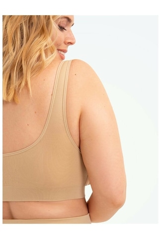 Mistirik Kalın Askılı Toparlayıcı Pedli Büstiyer Korse Ten Renk Ten