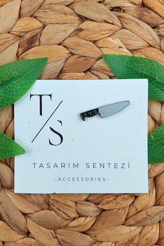 Rozet Metal Çanta Şapka Takı Aksesuar Bıçak Et Masterchef Kasap