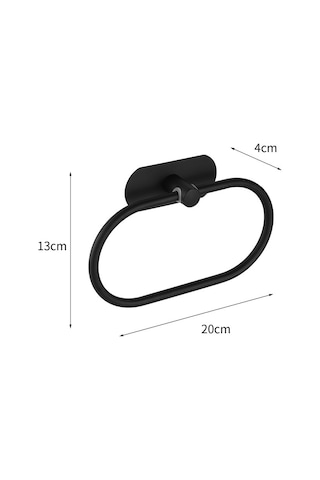 Gajeena Modern Silver Banyo Havluluk Organizer - Pratik Havlu Asma Aleti, Dayanıklı Ve Şık Tasarım Won121212-8ldm Siyah