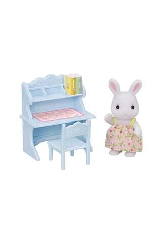 Sylvanian Familieskar Tavşan Kız Ve Çalışma Masası