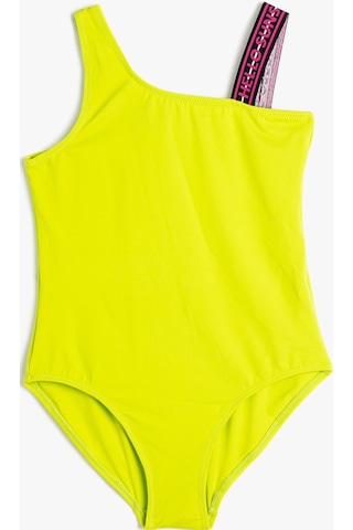 Koton Mayo Tek Omuz Askı Detaylı Limon Sarısı 3skg30025bm 3SKG30025BMLMS Sarı