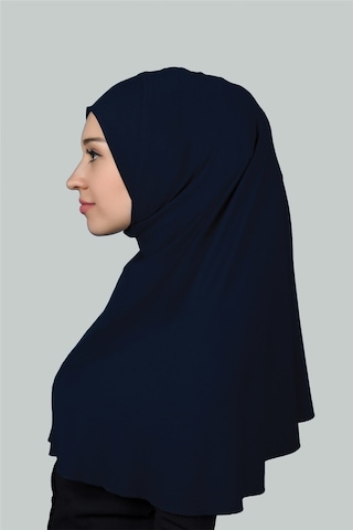 Altobeh Hazır Türban Pratik Eşarp Tesettür Hijab - Namaz Örtüsü Xl Lacivert
