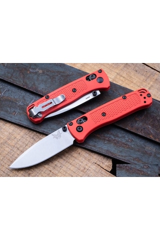Benchmade Bugout Cep Kamp Çakısı Krmızı