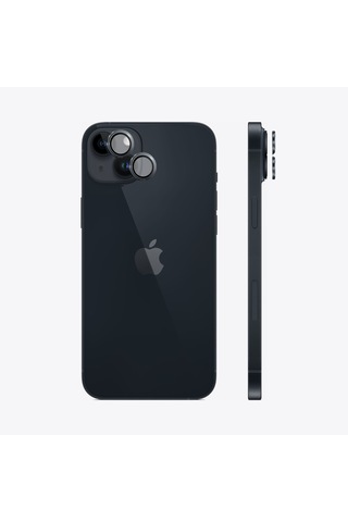 Safeus Safir Temperli Kamera Lens Koruyucu Apple Uyumlu iPhone 14 Plus Ve İle Siyah
