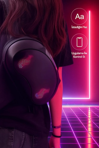 Zampago Shadowcat Led Işıklı Bel Çantası Su Geçirmez Darbe Dayanıklı + 10.000 Mah Powerbank Siyah