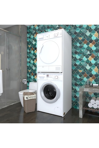 Kenzlife Çamaşır-Kurutma Makinesi Dolabı Evgeniya Byz 180*70*60 B Çok Renkli