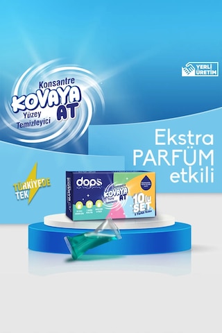 Dops Konsantre Kovaya At Suda Eriyen Yüzey Temizleyici 10'lu