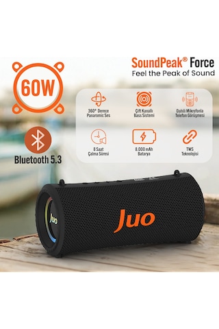 Juo Soundpeak Force 60w Rgb Bluetooth Hoparlör Kablosuz Taşınabilir Speaker