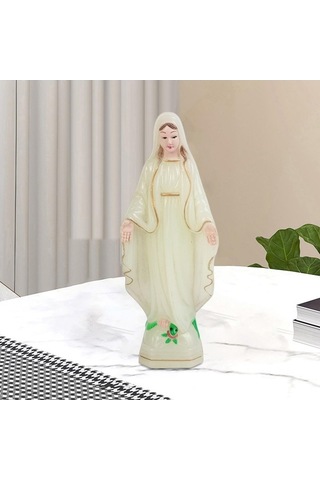 Opulentliving 15cm Suntek Kutsal Meryem Heykelcik, Dekoratif Heykel, Ev Ve Ofis Dekoru, Hediye İdeali 15cm