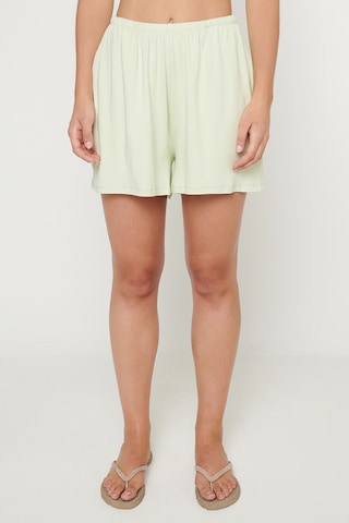 Ac&co / Altınyıldız Classics Kadın Mınt Yumuşak Dokulu Standart Fit Beli Lastikli Cepli Rahat Örme Esnek Şort Mint