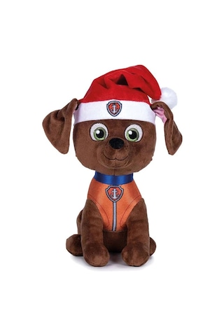 Paw Patrol Yılbaşı Serisi Zuma 27 Cm Peluş Oyuncak Kahraman Köpek Çok Renkli