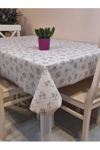 Kaydırmaz Tabanlı Pvc Muşamba - Desenli Silinebilir Masa Örtüsü 06kt38 Çok Renkli