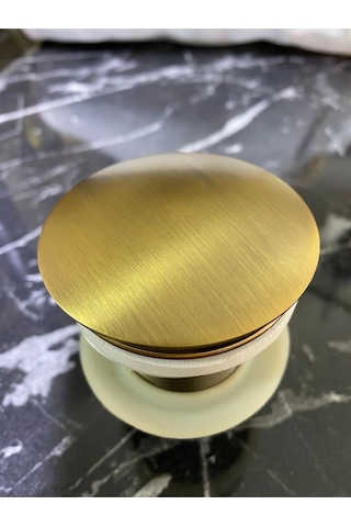 İsaoğlu Yapı Mat Gold Lavabo Gideri Antik Gold Lavabo Süzgeci Pirinç Malzeme Gold Altın