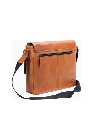 Farmhood Memphis Deri Evrak Çantası Messenger 38 Cm Dizüstü Bölmeli Lüks Açık Kahverengi