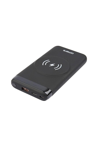 Omars OMWS008 20 W 10000 mAh Kablosuz Led Göstergeli Powerbank Siyah