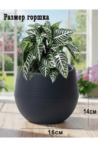 Saburg Çiçek Saksısı Seti 2 Adet, 1,2 Litre Otopompalı Saksı 60807039