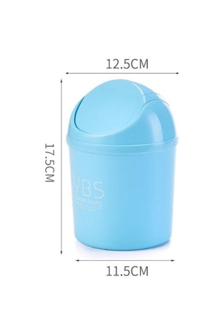 Konteyner Araba Kılıfı Kül Kapları Yuvarlanan Kapaklı Kutu Çöp Atık Kovası Sepet Çöp Kutusu Masaüstü Çöp Beyaz