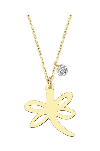 Altın Pırlantalı Minik Yusufçuk Kolye As1583Pkl Altınsepeti