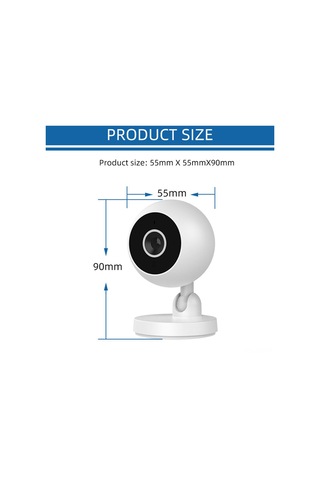 Geeroyoo Ev Güvenliği İçin Wi-fi Bağlantılı 1080p Hd Gece Görüşlü A2 Bebek İzleme Kamerası Diğer