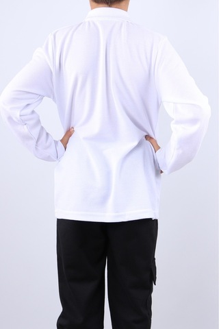 Çocuk Unisex Okul Lakosu Uzun Kollu C16 Beyaz