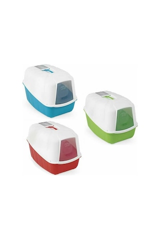 Mps Italia Komoda Filtreli Kapalı Kedi Tuvaleti 54 x 39 x 40 CM Çok Renkli