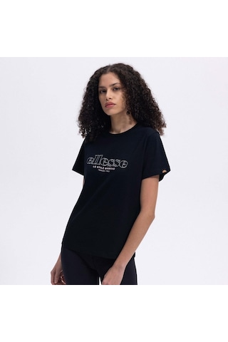 Ellesse Ef445-bk Bisiklet Yaka Kadın T-shirt - Siyah