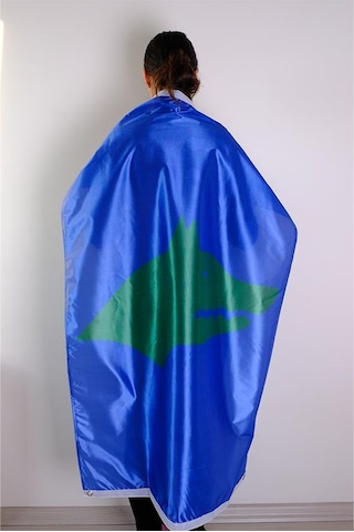 Göktürk Bayrağı Raşel Kumaş Dijital Baskı 100x150 cm