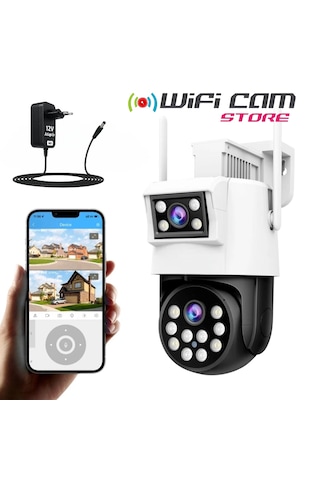 Çift Kameralı Wifi Ptz Güvenlik Kamerası Hieasy Türkçe Yazılım