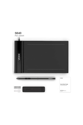 Veikk S640 6 x 4" 8192 Levels 5080 LPI Grafik Tablet + Kalem