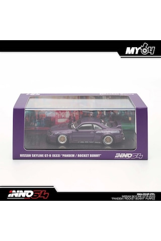 Inno 1/64 Nissan Skyline Gt-r R33 "pandem / Rocket Bunny" Purple Çok Renkli