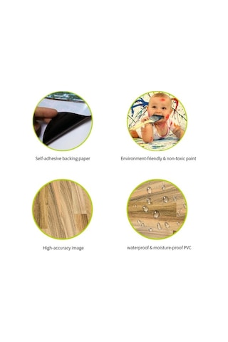 Dancemonkey Su Yalıtımlı Kendinden Yapışkanlı Ahşap Desenli Pvc Duvar Kağıdı - 5m X 20cm Su Geçirmez Desenli Ahşap Duvar Kağıdı Diğer