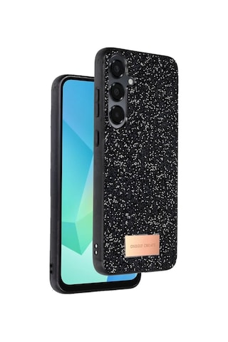 Mey İthalat Samsung Galaxy Uyumlu - A36 Bright Simli Kapak - Siyah Diğer