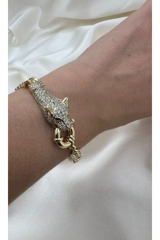 Bb Xuping Kaplan Detay Bileklik Altın - Gold