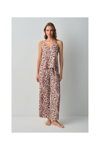 Suwen Leo Atlet Pantolon Pijama Takımı Wsh10510113543 Leopar