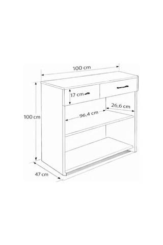 Bangu Kapaklı Petek Üstü Kahve Köşesi Dolabı Derinlik 47 Cm Çok Amaçlı Dresuar Bkdm009 Atlantik Çam, 100 C Çok Renkli