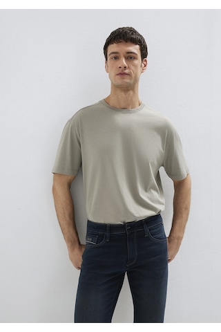 Mavi - Gri Basic Tişört 0613466-70352 Gri