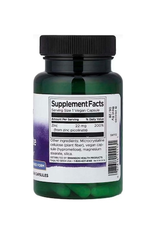 Swanson Zınc Picolinate 22 Mg 60 Vegan Capsules